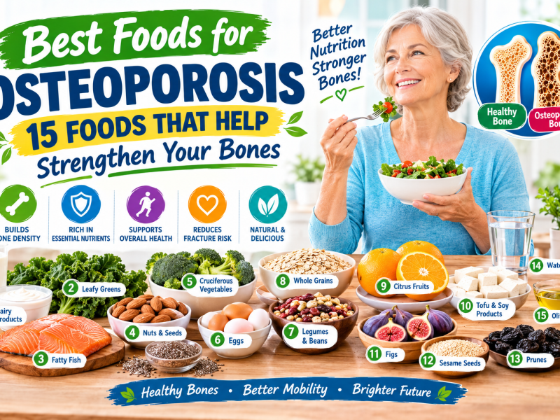 Best Foods for Osteoporosis: 15 Foods That Help Strengthen Your Bones