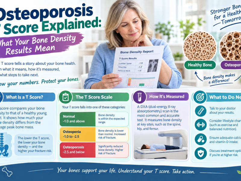 Osteoporosis T Score Explained: What Your Bone Density Results Mean