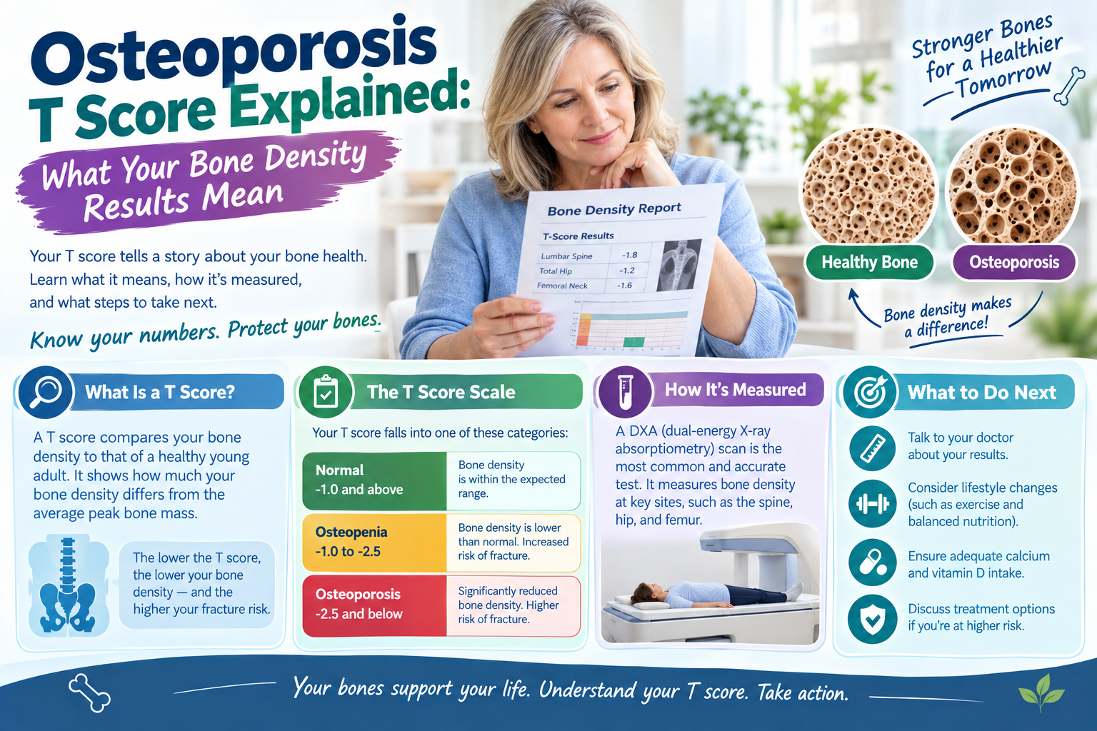 Osteoporosis T Score Explained: What Your Bone Density Results Mean