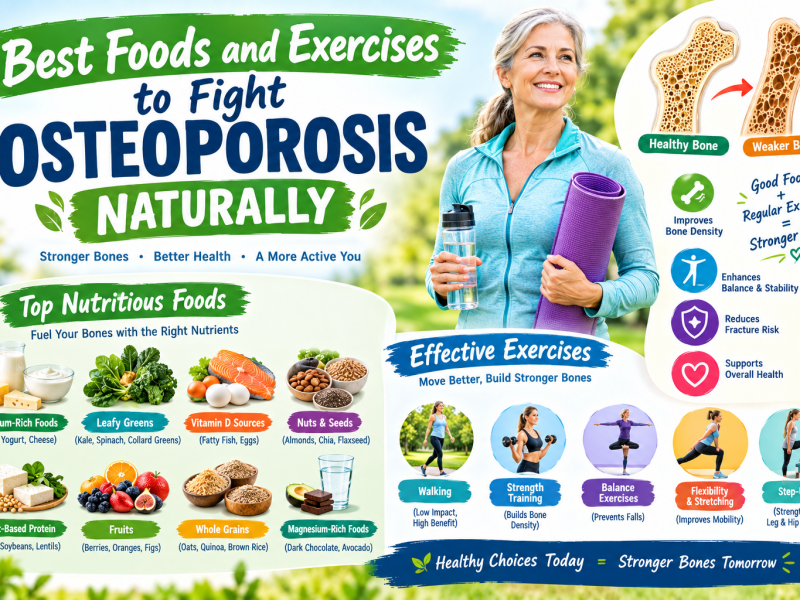 Best Foods and Exercises to Fight Osteoporosis Naturally