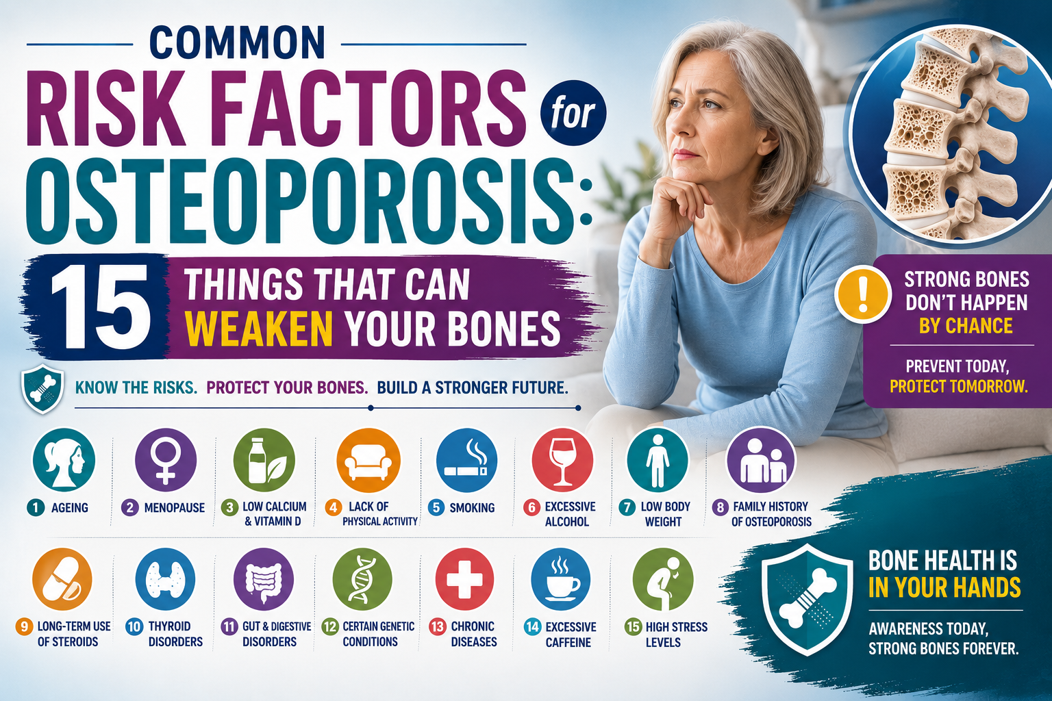 Common Risk Factors for Osteoporosis: 15 Things That Can Weaken Your Bones