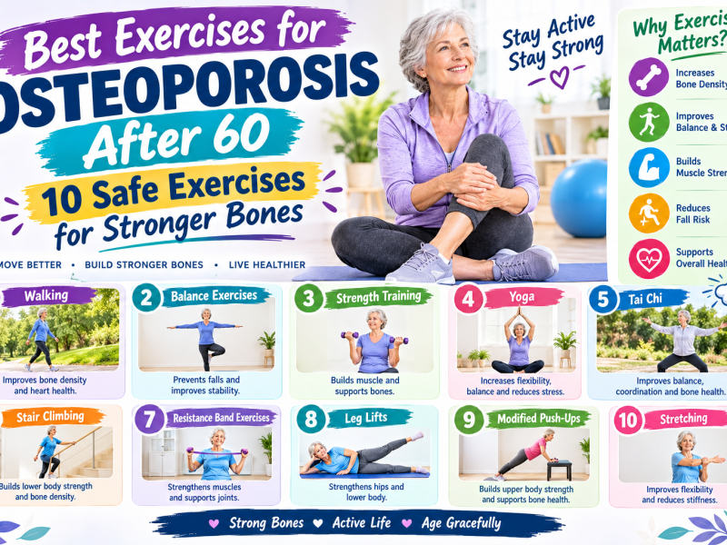 Best Exercises for Osteoporosis After 60: 10 Safe Exercises for Stronger Bones