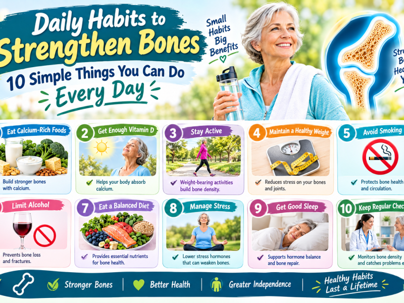 Daily Habits to Strengthen Bones: 10 Simple Things You Can Do Every Day