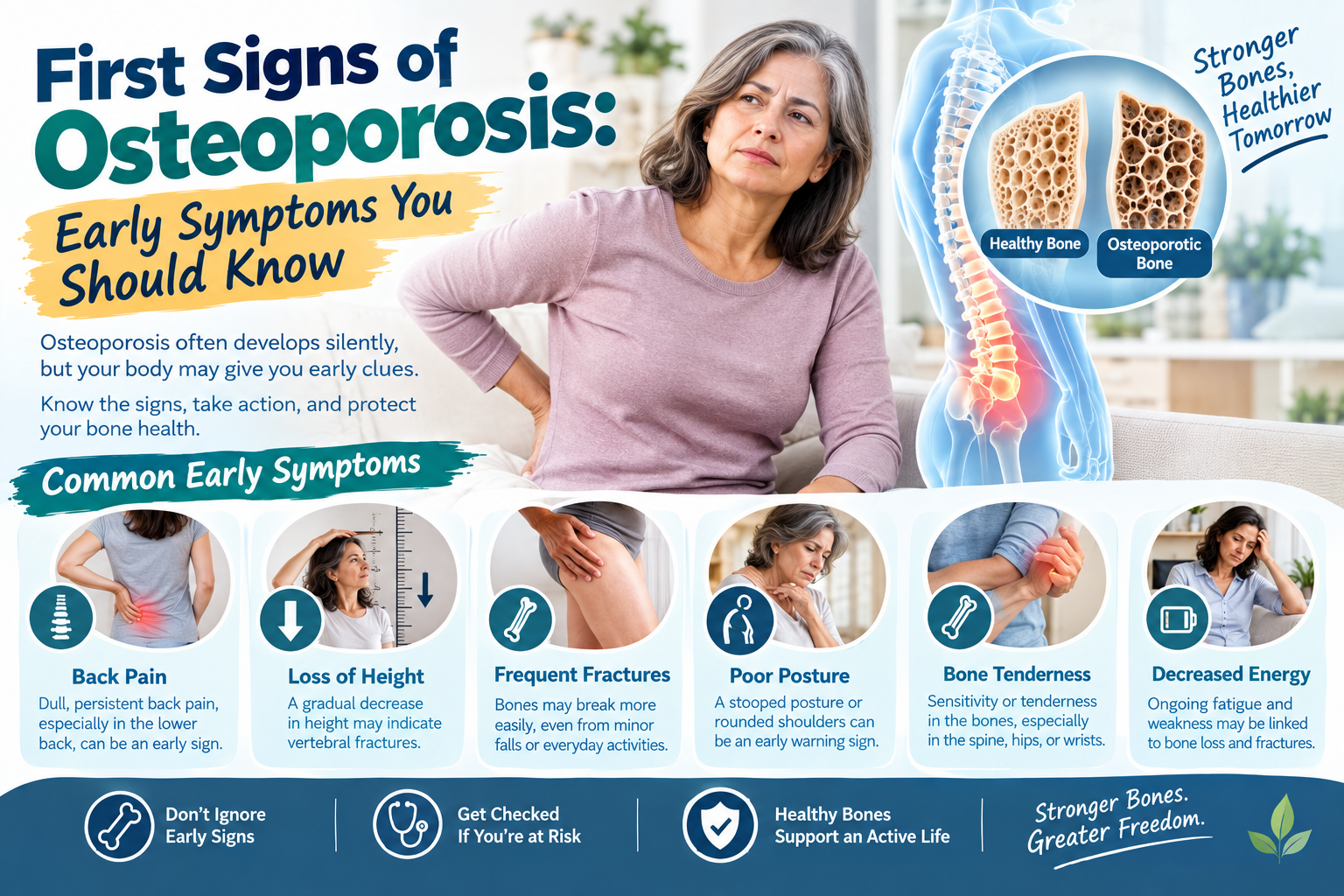 First Signs of Osteoporosis: Early Symptoms You Should Know