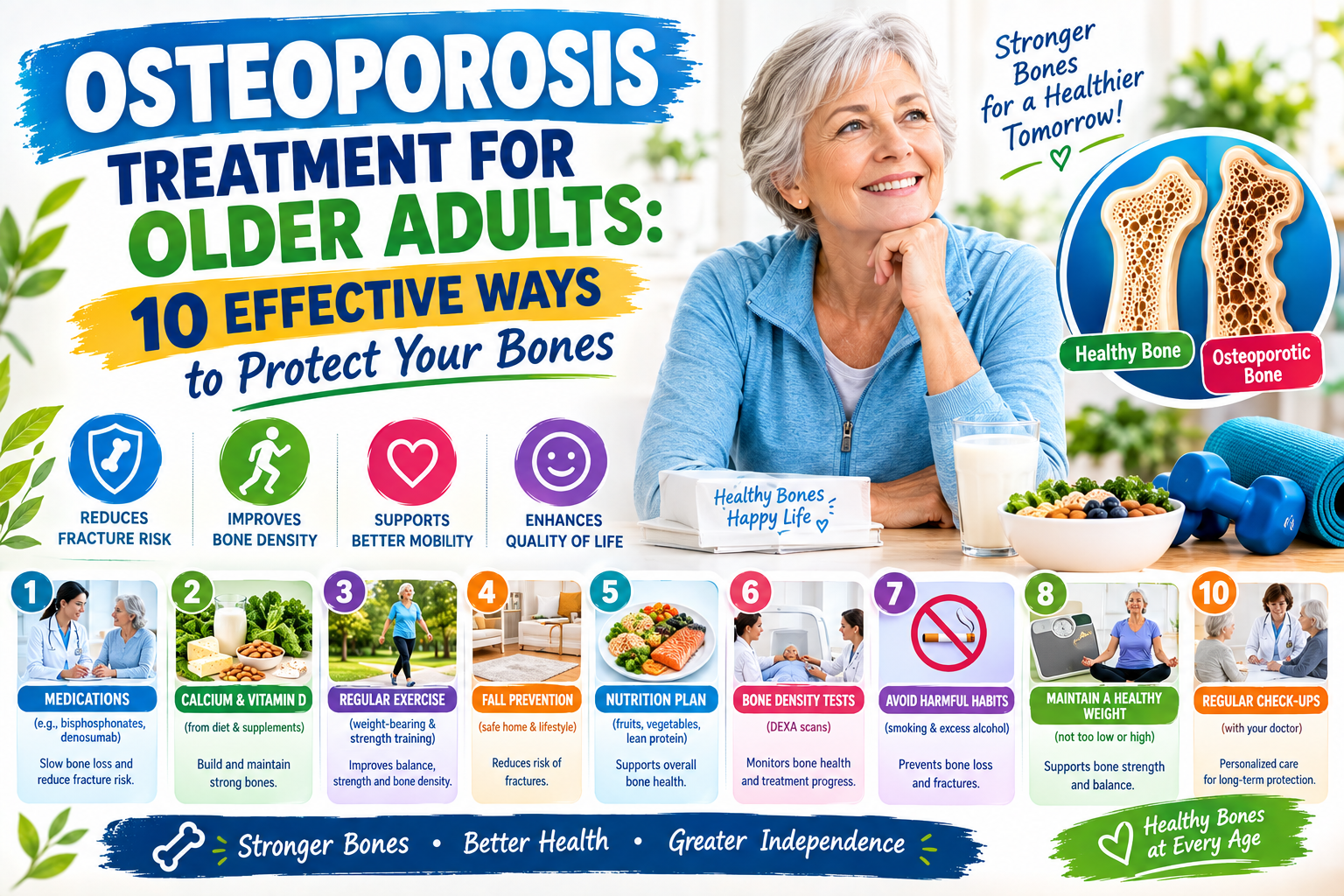 Osteoporosis Treatment for Older Adults: 10 Effective Ways to Protect Your Bones